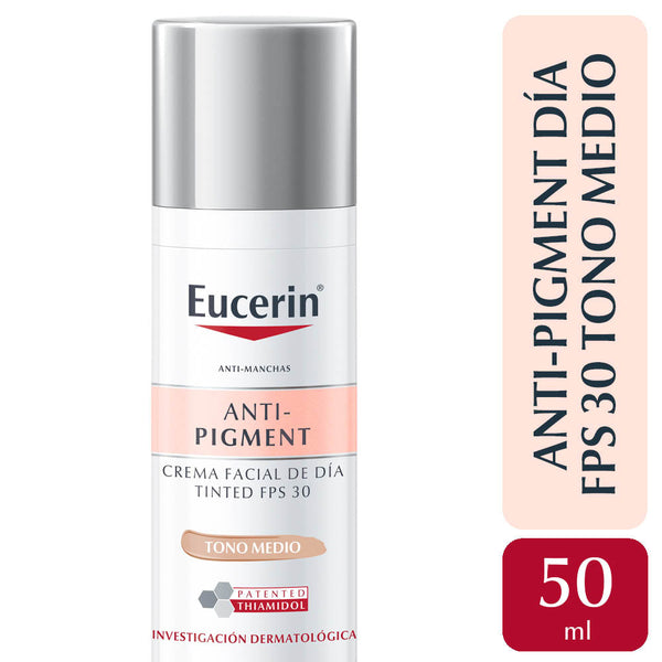 Eucerin ANTI-PIGMENT Day Cream SPF30 50ml - Reduces Spots, Natural Coverage, All Skin Types