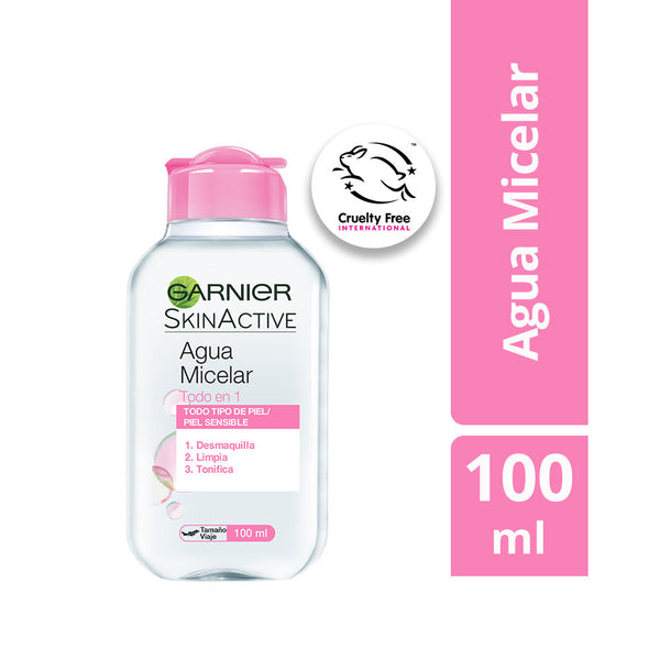 Garnier Skin Active Micellar Water | 100ml/3.38fl Oz | Non-Comedogenic & Cruelty-Free | Dermatologist Tested