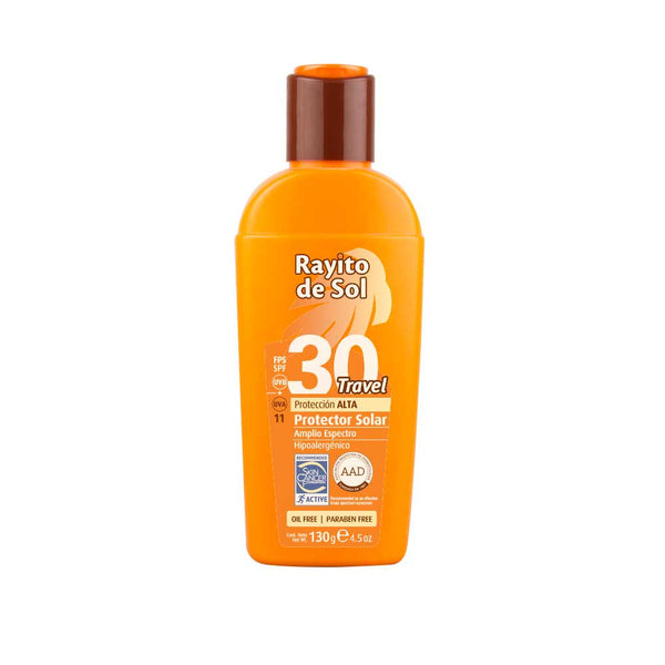 Rayito De Sol Sunscreen SPF 30 Cream (130Gr/4.4Oz): UVA/UVB Protection, Water Resistant, Non-Comedogenic, Hypoallergenic & More.