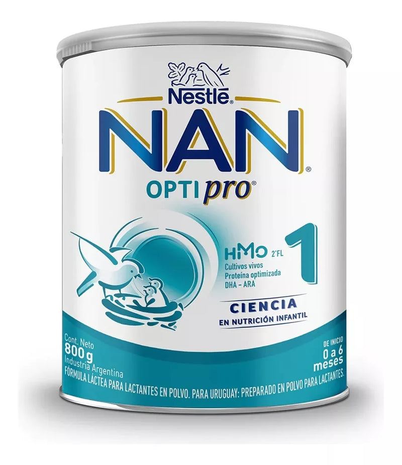 Nestle Nan Optipro 1 for age 0-6M Infant Formula Lactea Starter Powder: Probiotics, DHA/ARA, Iron, Demineralized Whey & More