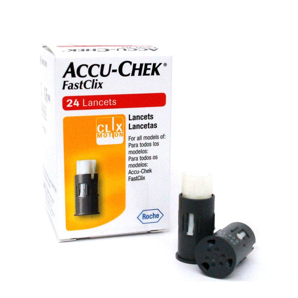 Accu-Chek FastClix Lancets (24 Units) - Pre-Loaded, Sterile & Disposable Lancets with Comfort Dial for Customized Depth