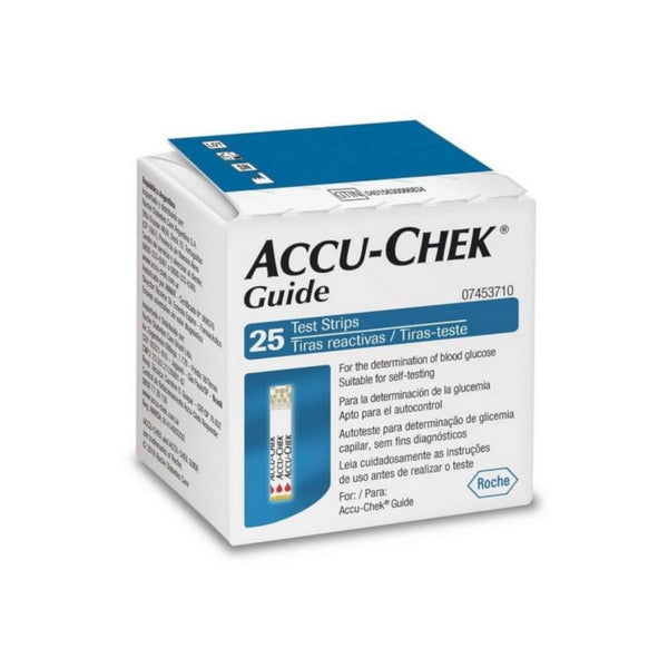 Accu-Chek Guide Test Strips (25 Units) - Easy-to-Use, Accurate Results in 5 Secs, No Coding Required
