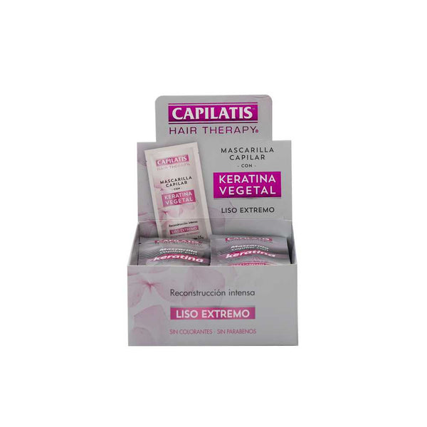 Capilatis Keratin Hair Treatment (24 Units) | Strengthens, Nourishes & Repairs Hair | Paraben-Free, Sulfate-Free & Cruelty-Free