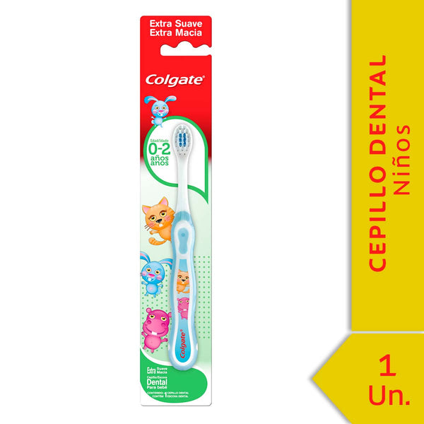 Colgate Smiles Toothbrush 0-2 Years: BPA-Free, Soft Bristles, Ergonomic Handle, Brand Dosing Machine