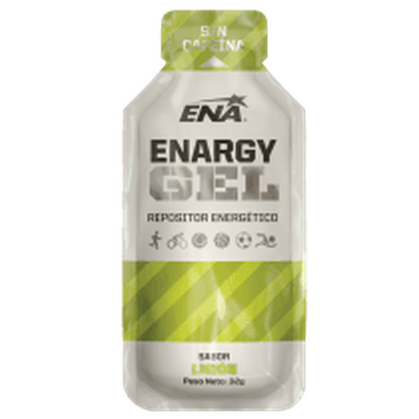 Ena Enargy Gel Lemon Sports Supplement - 6 Pack: Fast Energy, Electrolytes, Vitamins & Minerals