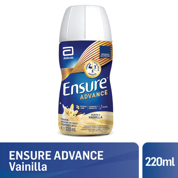 Ensure Advance Vanilla Flavor: High Protein Content, Omega 3 & 6, 28 Vitamins & Minerals, 220 ml/6.76 fl oz