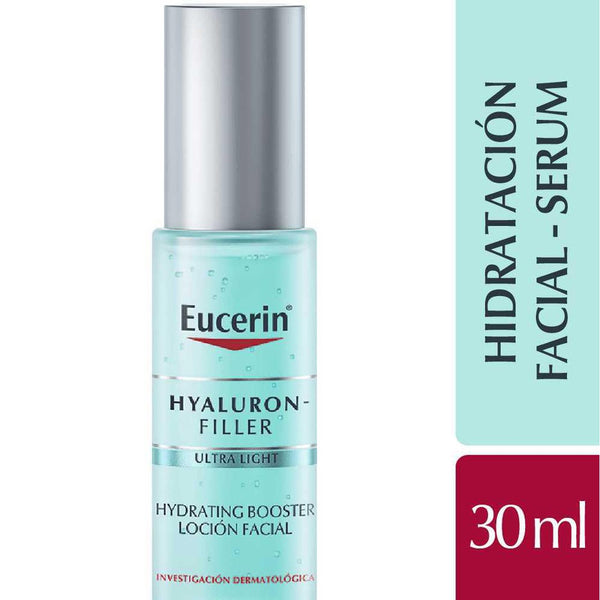 Eucerin Hyaluron Filler Hydrating Booster (30ml / 1.01 fl oz) - Quick-Absorbing Gel Serum for Smooth, Hydrated Skin