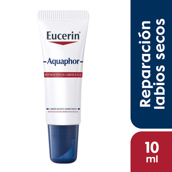 Eucerin S.O.S Aquaphor Lip Repair Relief: 60s Relief for Dry & Chapped Lips - 10ml/0.33oz