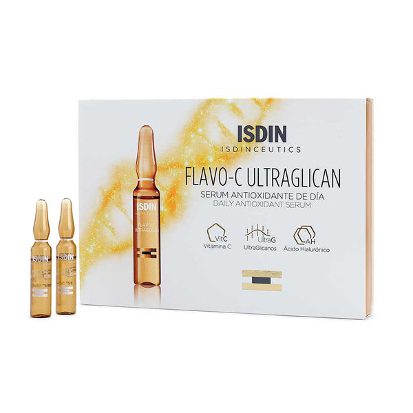 Isdin Flavo C (30 Ampoules) to Rejuvenate Skin and Prevent Aging