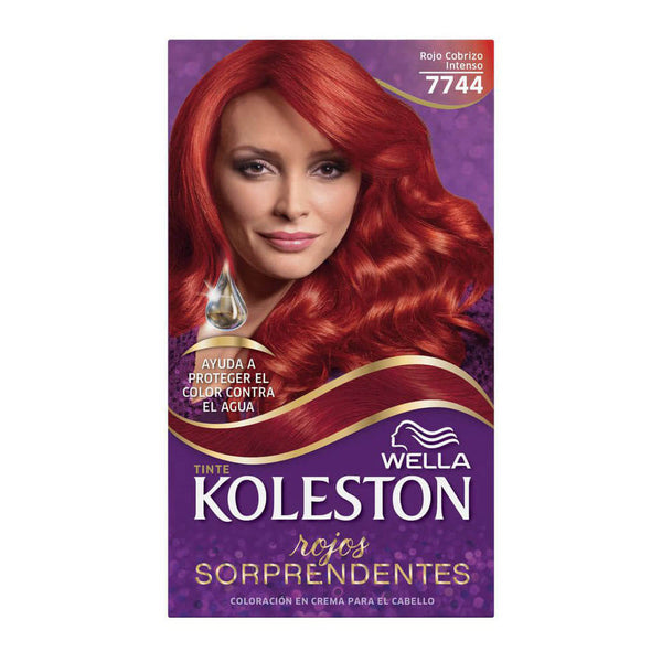 Koleston Hair Coloring Kit 7744 Super Intense Red (1 Pack): Wear Gloves, Not for Eyebrows or Eyelashes, Keep Out of Reach of Children