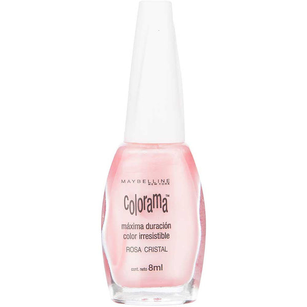 Maybelline Colorama Pink Crystal Nail Polish: Long-Lasting Shine & Natural Glow - 8ml / 0.27fl Oz