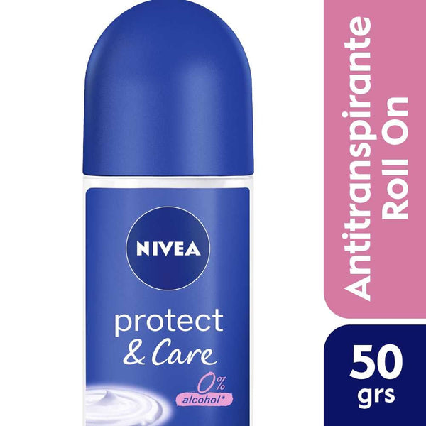 Nivea Protect & Care Roll-On Women's Antiperspirant Deodorant 50ml (1.69Fl Oz): 48hr Protection, Refreshing Fragrance, Dry Effect & More