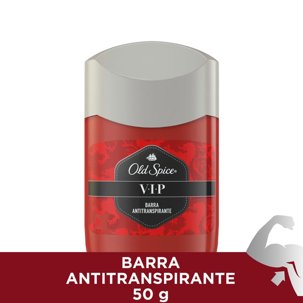 Old Spice Antiperspirant Deodorant Vip Bar - 50Gr/1.69Oz for Long-lasting Protection and All-Day Freshness