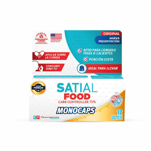 Satial Food Monocaps Carb Controller Dietary Supplement With Phaseolus Vulgaris (12 Pills)